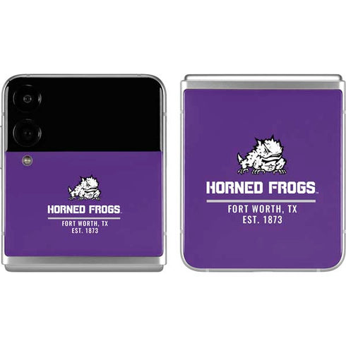 Texas Christian University Horned Frogs Fort Worth Galaxy Z Flip4 5G Skin